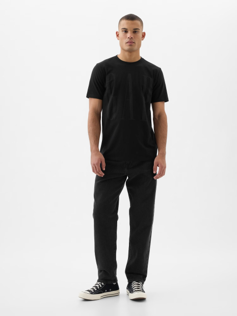Футболка чоловіча GAP з логотипом 1159839434 (Чорний XXL)