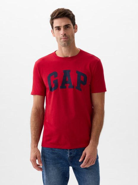 Футболка мужская GAP с логотипом 1159839438 (Красный XXL)
