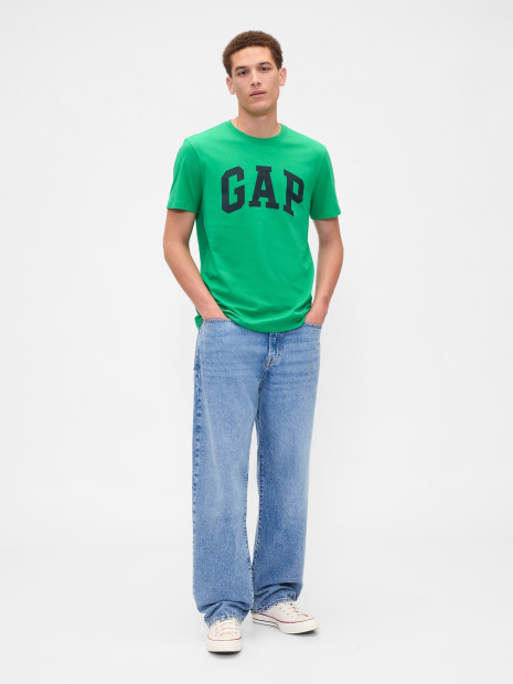 Футболка чоловіча GAP з логотипом 1159839498 (Зелений L)