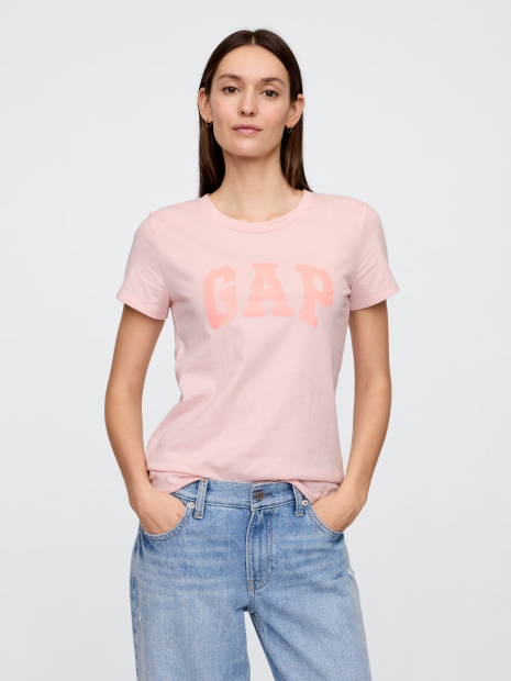 Женская футболка GAP с логотипом 1159839554 (Розовый XXL)