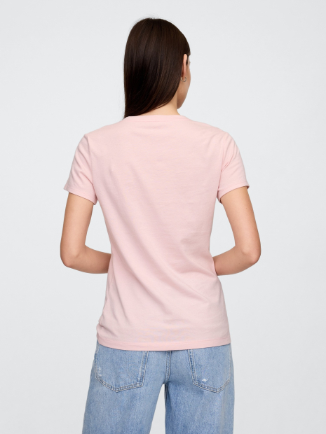 Женская футболка GAP с логотипом 1159839554 (Розовый XXL)