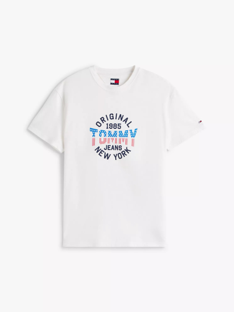 Футболка мужская Tommy Hilfiger с логотипом 1159839823 (Молочный XXL)