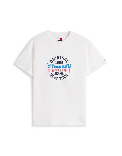 Футболка мужская Tommy Hilfiger с логотипом 1159839823 (Молочный XXL)