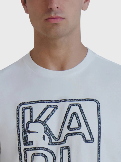 Мужская футболка Karl Lagerfeld Paris с логотипом 1159840159 (Белый S)