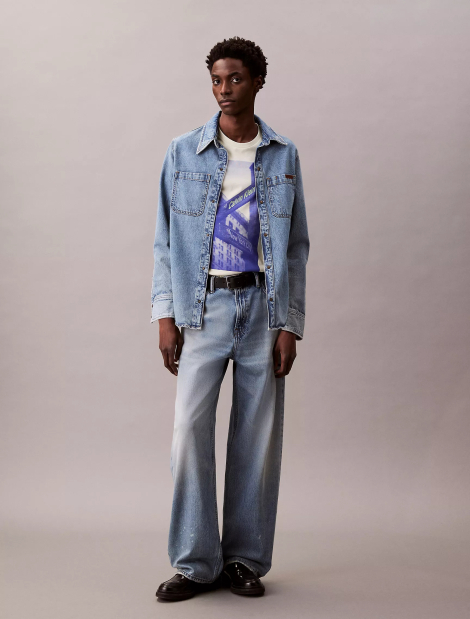 Мужская футболка Calvin Klein с принтом 1159840296 (Зеленый L)
