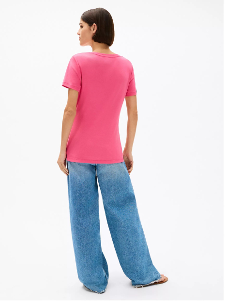 Футболка женская Tommy Hilfiger с логотипом 1159840353 (Розовый XS)