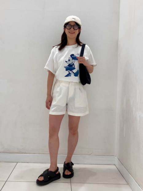 Футболка UNIQLO с рисунком Disney in Blue 1159840382 (Белый XXL)