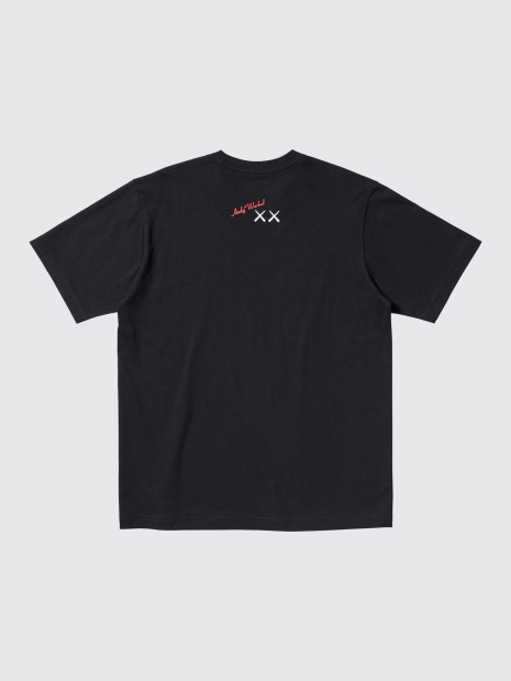 Футболка UNIQLO KAWS + Warhol UT Graphic с принтом 1159840394 (Черный S)