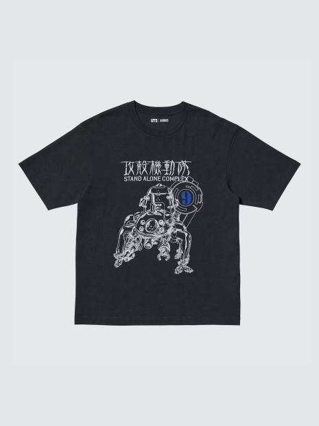 Футболка UNIQLO SF Anime UT Graphic с принтом Ghost In The Shell 1159840397 (Черный XS)