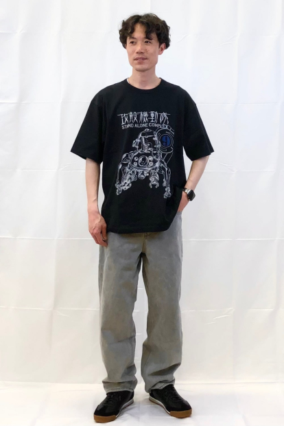 Футболка UNIQLO SF Anime UT Graphic с принтом Ghost In The Shell 1159840397 (Черный XS)