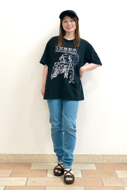 Футболка UNIQLO SF Anime UT Graphic с принтом Ghost In The Shell 1159840397 (Черный XS)