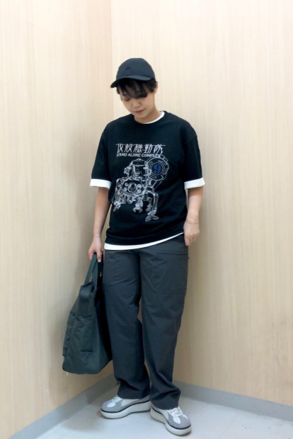 Футболка UNIQLO SF Anime UT Graphic с принтом Ghost In The Shell 1159840397 (Черный XS)