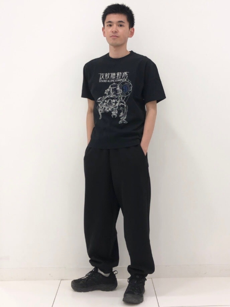 Футболка UNIQLO SF Anime UT Graphic с принтом Ghost In The Shell 1159840397 (Черный XS)