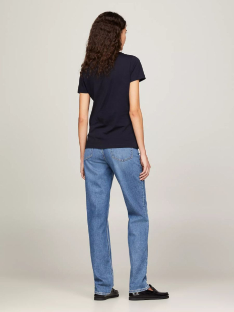 Футболка женская Tommy Hilfiger с логотипом 1159840633 (Синий S)