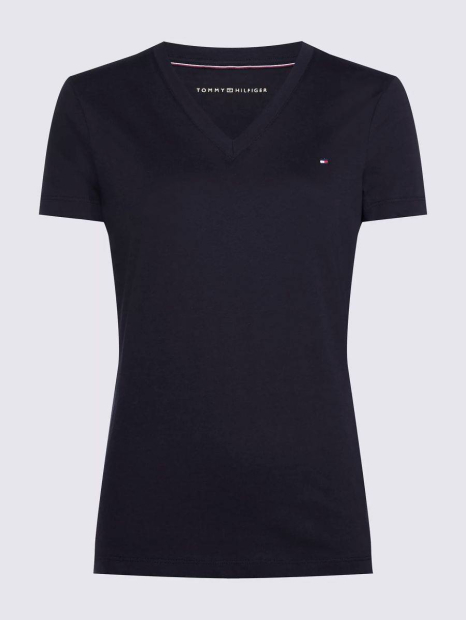 Футболка женская Tommy Hilfiger с логотипом 1159840633 (Синий S)