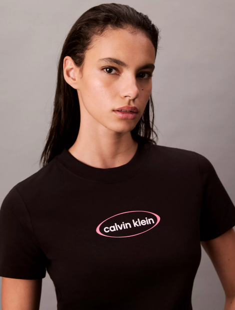 Женская футболка Calvin Klein с логотипом 1159840800 (Черный M)