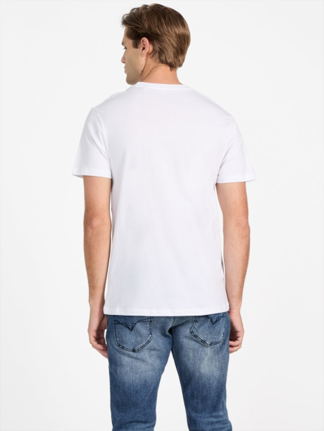 Чоловічі футболки Guess з логотипом 1159840804 (Білий XL)
