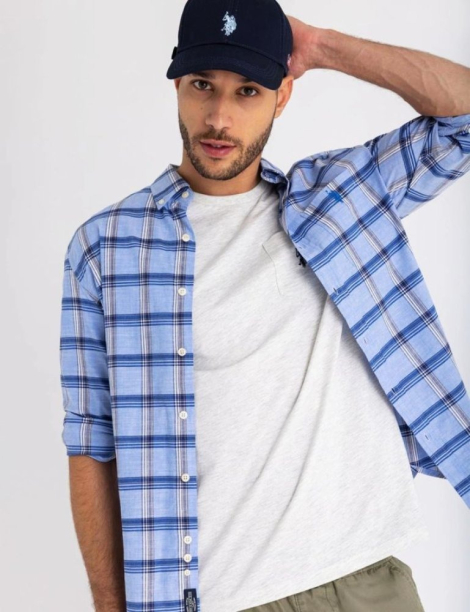 Футболка U.S. Polo Assn с логотипом 1159840808 (Серый XXL)