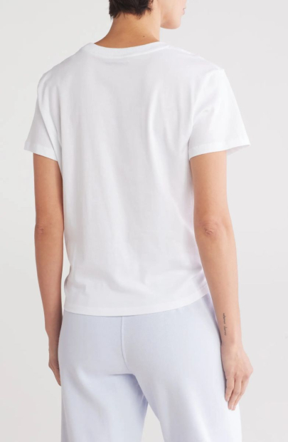 Женская футболка DKNY со стразами 1159840911 (Белый L)