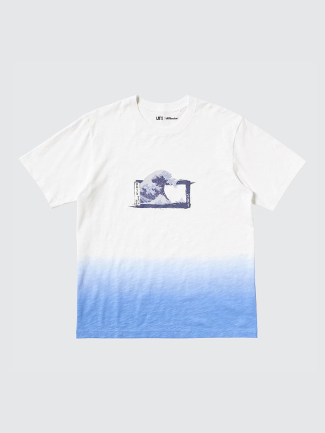 Футболка UKIYO-E від UNIQLO з принтом 1159841041 (Білий L)