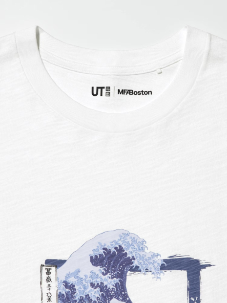 Футболка UKIYO-E від UNIQLO з принтом 1159841041 (Білий L)
