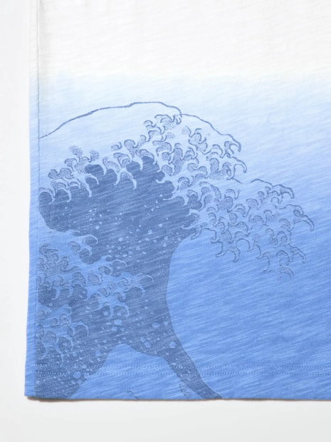 Футболка UKIYO-E від UNIQLO з принтом 1159841041 (Білий L)