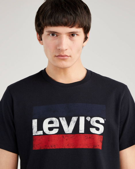 Футболка чоловіча Levi's з коротким рукавом 1159841044 (Чорний L)