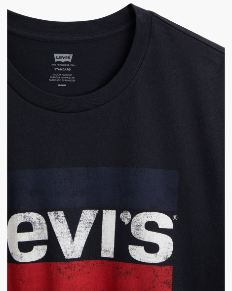 Футболка чоловіча Levi's з коротким рукавом 1159841044 (Чорний L)