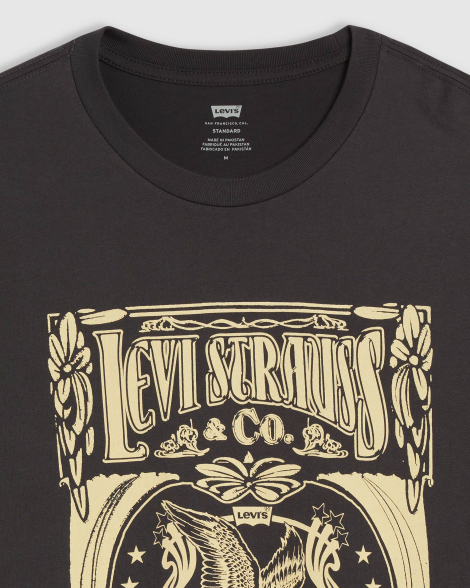 Футболка чоловіча Levi's з принтом 1159841052 (Сірий M)