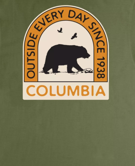 Мужская футболка Columbia 1159841184 (Зеленый L)