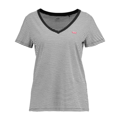 Женская футболка Levi's с логотипом 1159841337 (Черный/Белый S)