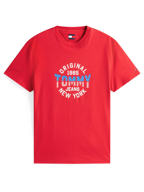 Футболка чоловіча Tommy Hilfiger з логотипом 1159841396 (Червоний M)