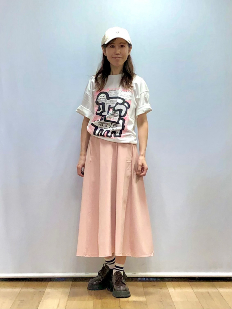 Футболка UNIQLO с принтом Keith Haring 1159841655 (Белый XL)