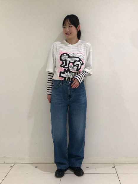 Футболка UNIQLO с принтом Keith Haring 1159841655 (Белый XL)