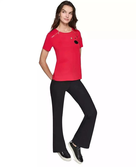Женская футболка Karl Lagerfeld Paris 1159841954 (Красный XS)