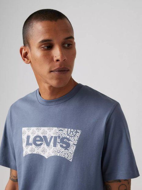 Футболка мужская Levi's с логотипом 1159842187 (Синий L)
