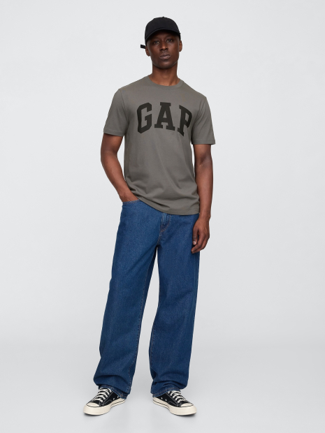 Футболка мужская GAP с логотипом 1159842315 (Серый M)