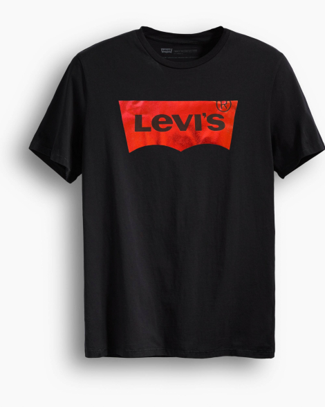Футболка мужская Levi's с коротким рукавом 1159842507 (Черный L)