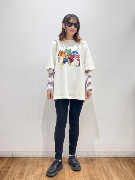 Футболка UNIQLO Marvel 1159842678 (Молочный XL)