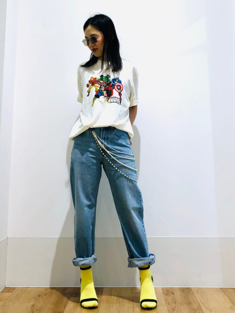 Футболка UNIQLO Marvel 1159842678 (Молочный XL)