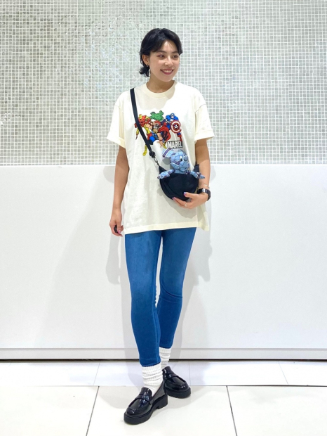 Футболка UNIQLO Marvel 1159842678 (Молочный XL)