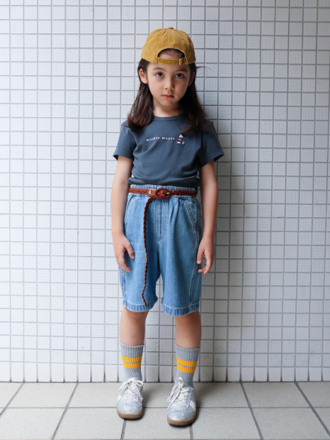 Футболка UNIQLO с вышивкой Mickey Mouse 1159842705 (Серый M)