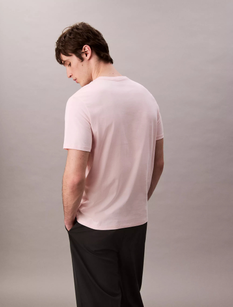 Мужская стильная футболка Calvin Klein 1159842797 (Розовый M)