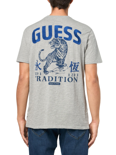 Мужская футболка Guess с логотипом 1159842815 (Серый XL)