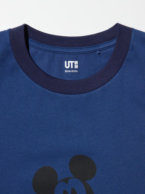 Футболка Disney in Blue UNIQLO с рисунком 1159842880 (Синий XXL)