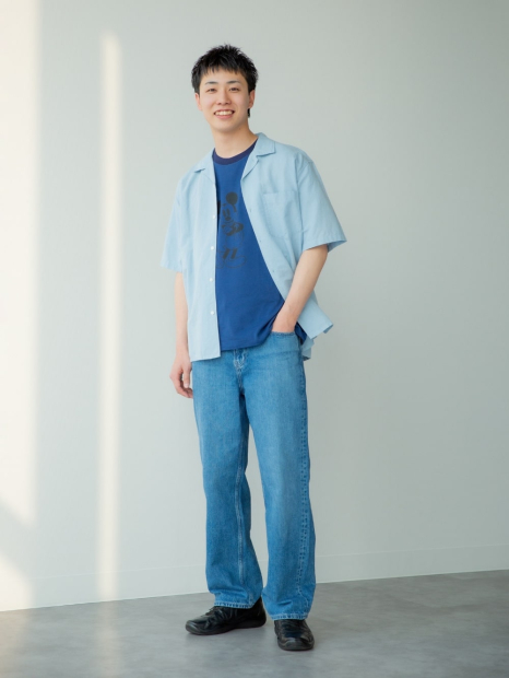 Футболка Disney in Blue UNIQLO с рисунком 1159842880 (Синий XXL)