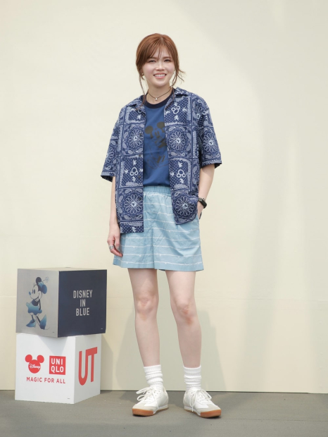 Футболка Disney in Blue UNIQLO с рисунком 1159842880 (Синий XXL)