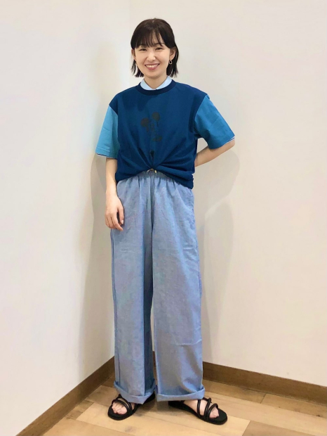 Футболка Disney in Blue UNIQLO с рисунком 1159842880 (Синий XXL)