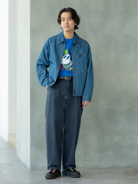 Футболка UNIQLO с Mickey Mouse 1159843003 (Синий XXL)