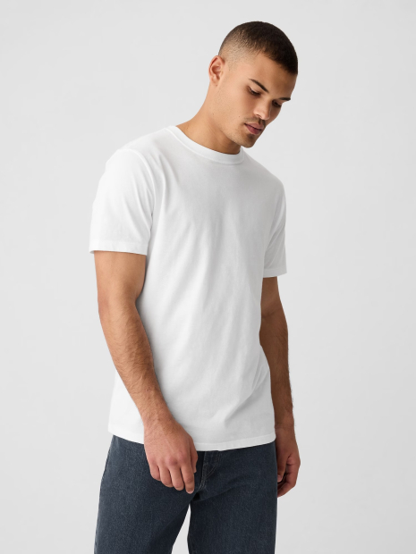 Мужская базовая футболка GAP 1159843456 (Белый XXL)